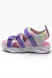 Arzen Bebe 230-26 3 Cırtlı Işıklı Anatomik Kız Çocuk Sandalet Lila Pembe 26-30