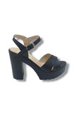 Selfie 4280-26 Cilt Çapraz Bant Platform Topuk Fashion Kadın Sandalet(11cm)