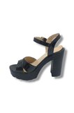Selfie 4280-26 Rugan Çapraz Bant Platform Topuk Fashion Kadın Sandalet(11cm)