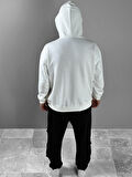 Üç İplik Beyaz Thomas Hoodie