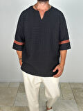 Fakir Kol Siyah T-Shirt