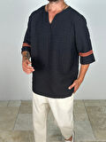 Fakir Kol Siyah T-Shirt