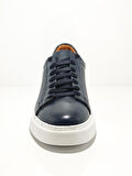 Cem Pekşen Makras Tommy İçi Dışı Deri Lacivert Sneakers