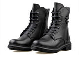 Castleblack 20912-1 Siyah Kadın Kışlık Deri Bot