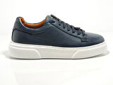 Cem Pekşen Makras Tommy İçi Dışı Deri Lacivert Sneakers