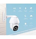 QASUL Dış Mekan Full Hd Wifi Kamera Su Geçirmez Hareket Sensörlü Gece Görüşlü Ip KameraQASUL CMR13