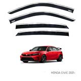 EKİCİLER HONDA CIVIC 2021 SONRASI KROMLU CAM RÜZGARLIĞI