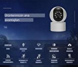  QASUL 5G WiFi Güvenlik Kamerası, 360 Derece HD Akıllı Güvenlik Kamerası Desteği APP Kontrolü, 2 Yönlü Konuşma Bebek Yaşlı Evcil Hayvan Için Hareket Algılamalı Ev Güvenlik