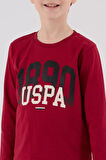 U.s. Polo Assn Uzun Kol Pijama Takım Us2203-4 Bordo