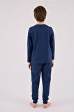 U.s. Polo Assn Uzun Kol Pijama Takım Us2220-4 Koyu İndigo
