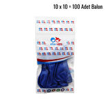 Koyu Mavi 100pcs Balon G-90a