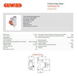 Gewiss GWD4827R Restart Kaçak Akım Koruma Rölesi Otomatik Kurma Ünitesi - 30MA
