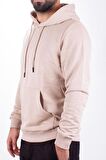 Twister 2732 Bej Kapüşonlu Erkek Sweatshirt
