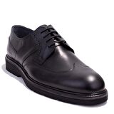 Dagoster DMA08-621C Siyah Ortopedik Günlük Erkek Deri Ayakkabı