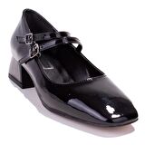 Dagoster DZA07-1181403CN Siyah Rugan Klasik Topuklu Kadın Ayakkabı