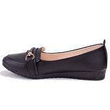 Dagoster DZA07-147230CN Siyah Ortopedik Günlük Babet Kadın Ayakkabı