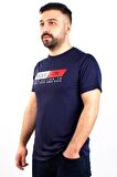 Kinetix SN-225 Neck Lacivert Günlük Erkek Bisiklet Yaka Tişört