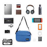 Ropcomp Harici HDD Taşıma Omuz Çantası Eko Geniş – Mavi