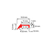 Contacall Cnc Tezgah Eksen Sıyırıcı Fitil Hareketli Eleman Fitili Kırmızı Renk 20 Metre Uzunluk CNC-06