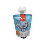 Wanpy Taze Tavuklu Havuçlu Bezelyeli Et Ezme Sıvı Köpek Maması Ödül 90 G