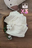 Unisex % 100 Pamuk Uzun Kol 3 Adet Bebek Ve Çocuk Body