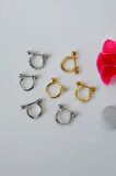 Taşlı Kelebekli Helix Piercing Conch Piercingi Gümüş Renk