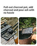 Naturehike Mangal Barbekü + Karlanabilir Masalı SANDSTONE