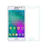 Samsung Galaxy A3 Uyumlu Ekran Koruyucu Screen Protector Tempered Glass Kristal Netliğinde %100 HD Görüntü, Yüksek Kalite Temperli Kırılmaz Cam