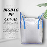 90X90X90 Ebatlarında Standart Bigbag Çuval 1 Ton Taşıma Kapasiteli