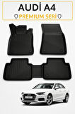 Audi A4 2008 Sonrası Uyumlu 3D Kauçuk Oto Paspas – Premium Seri