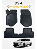 DS4 2015 Sonrası Uyumlu 3D Kauçuk Oto Paspas – Premium Seri
