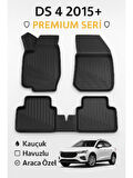 DS4 2015 Sonrası Uyumlu 3D Kauçuk Oto Paspas – Premium Seri