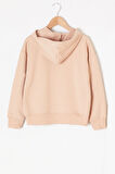 Bej Erkek Çocuk Kapüşonlu Sweatshirt 19359