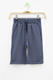 İndigo  Beli Lastikli Ponpon Kumaş Basic Erkek Çocuk Şort 21169