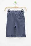 İndigo  Beli Lastikli Ponpon Kumaş Basic Erkek Çocuk Şort 21169