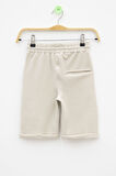 Krem  Beli Lastikli Ponpon Kumaş Basic Erkek Çocuk Şort 21170
