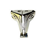 Moda Saç Sandık Ayağı, Kutu Ayak 2,5 cm - Nikel, 100 Adet