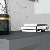 75 CM CAPRİ KONSOL-ÇOK AMAÇLI DOLAP ANTRASİT-GÜMÜŞ