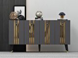 150 CM IŞIL KONSOL ANTRASİT-ALTIN