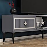 150 CM NİL TV ÜNİTESİ ANTRASİT-GÜMÜŞ
