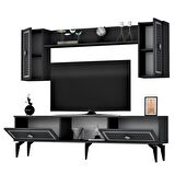 150 CM NİL TV ÜNİTESİ ANTRASİT-GÜMÜŞ