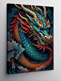 Kanvas Tablo Mistik Dragon Ejderha