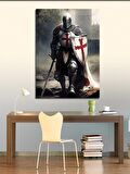 Kanvas Tablo Beyaz Knight