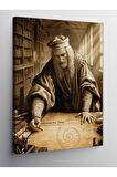 Kanvas Tablo Leonardo Da Vinci Eskiz Çalışması
