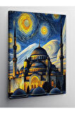 Kanvas Tablo Van Gogh Tarzı Cami