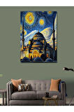 Kanvas Tablo Van Gogh Tarzı Cami
