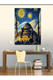 Kanvas Tablo Van Gogh Tarzı Cami