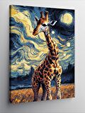 Kanvas Tablo Van Gogh'Un Gecesindeki Zürafa