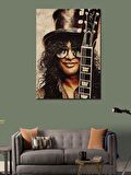Kanvas Tablo Slash Gitarist