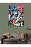 Kanvas Tablo Albert Einstein Pop Art